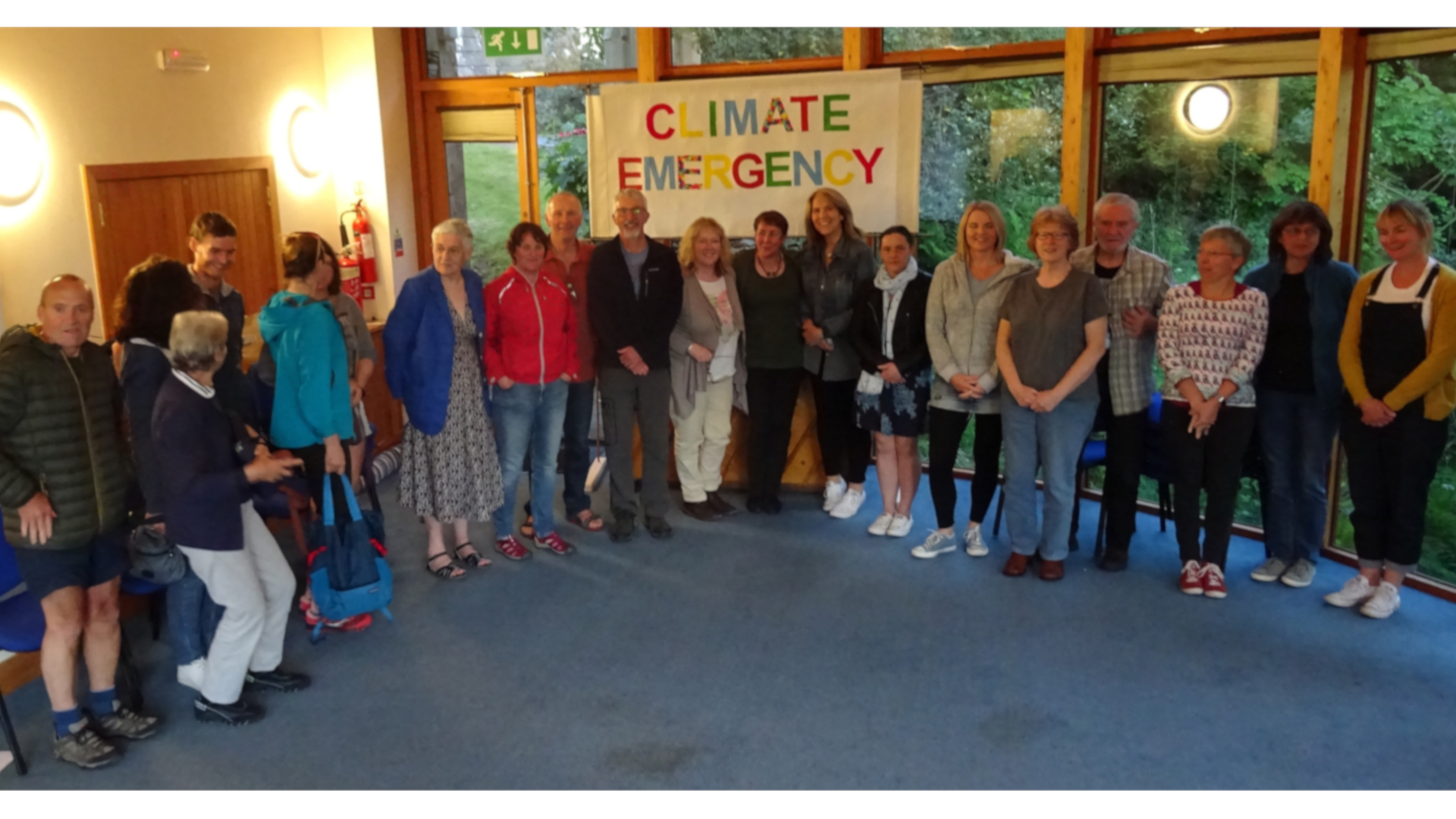 Members of the Amblesize to Zero group, part of Ambleside Action for a Future, following the announcement of support from South Lakeland District Council for their goal to cut carbon emissions in the town