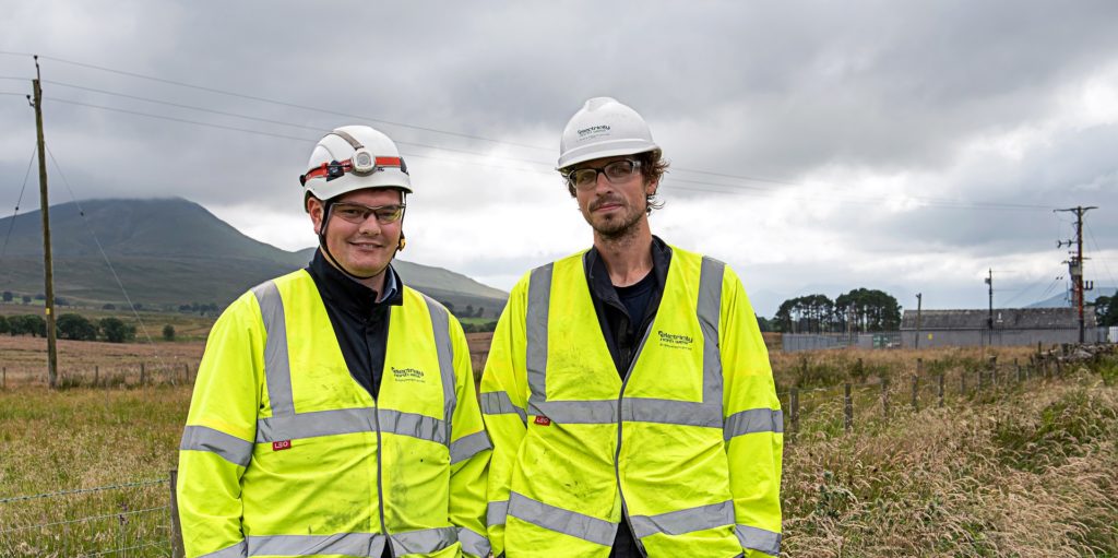 Electricity North West staff at Troutbeck, Cumbria