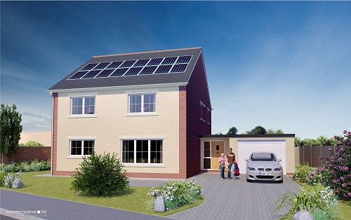 Open home: Visit a new-build Passivhaus with solar electric heating - 1pm