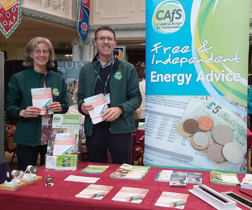 Tina & Andrew from CAfS at Ulverston Eco Fair