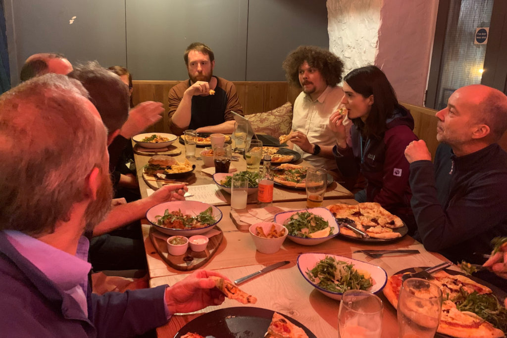 Meal in a restaurant