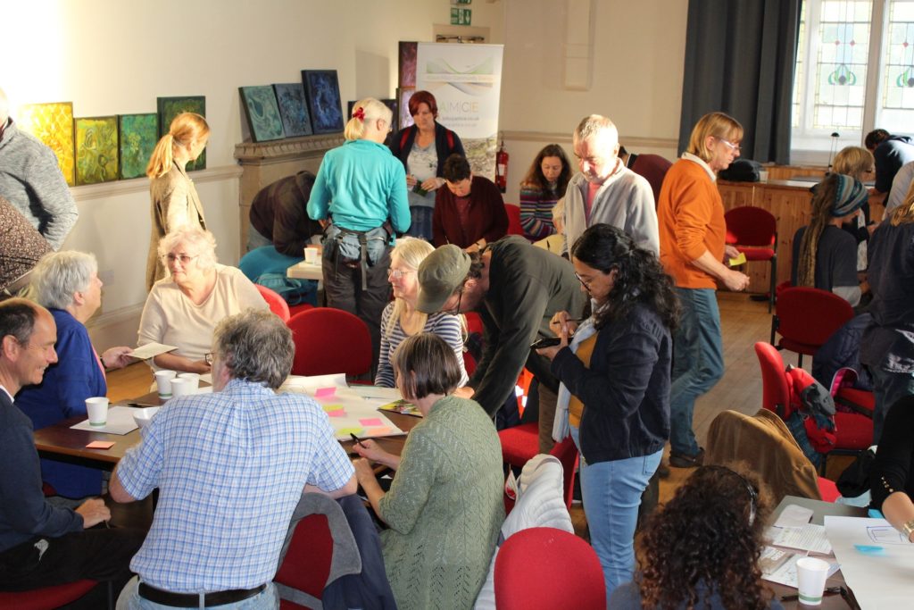 People discussing the future of Alston Moor during the Greenprint Convergence event by CAfS