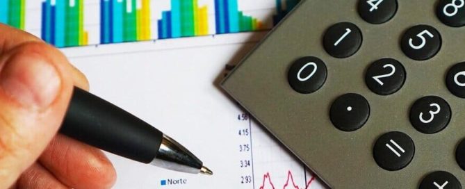calculator and pen