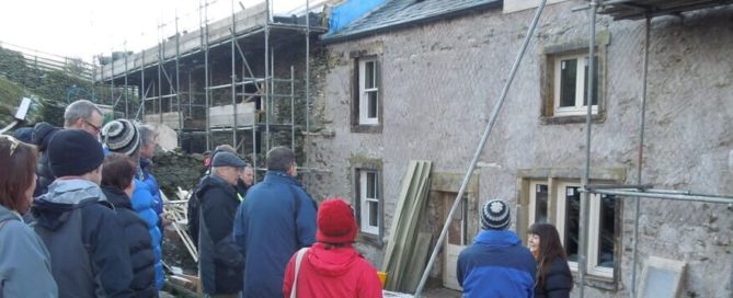 House under renovation being visited during Green Build festival