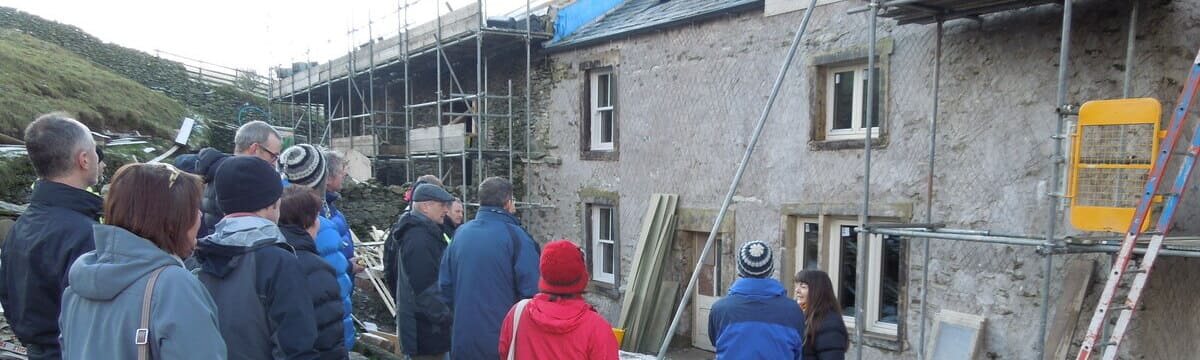 House under renovation being visited during Green Build festival