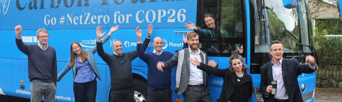 Planet Mark with CAfS and Burneside Community Energy with an electric bus