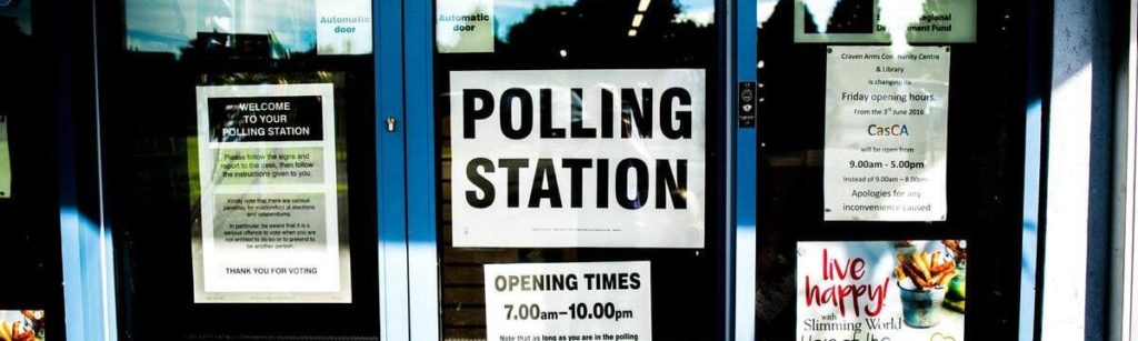 Local elections polling station