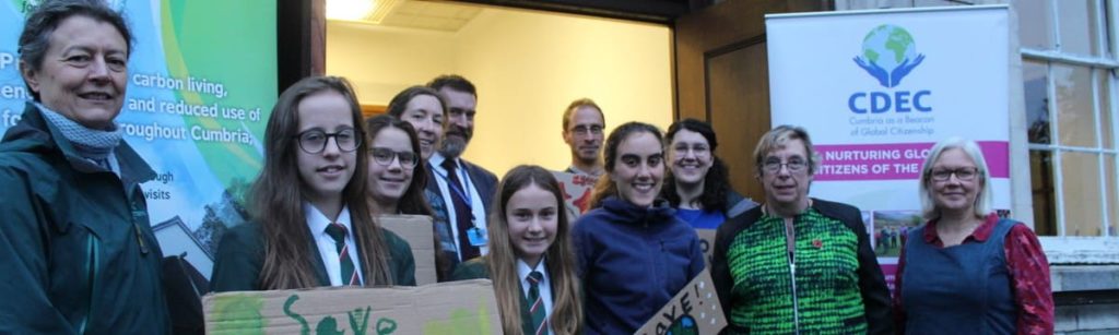 Karen with CDEC and some young people