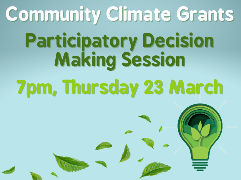 Community Climate Grants - decision making session