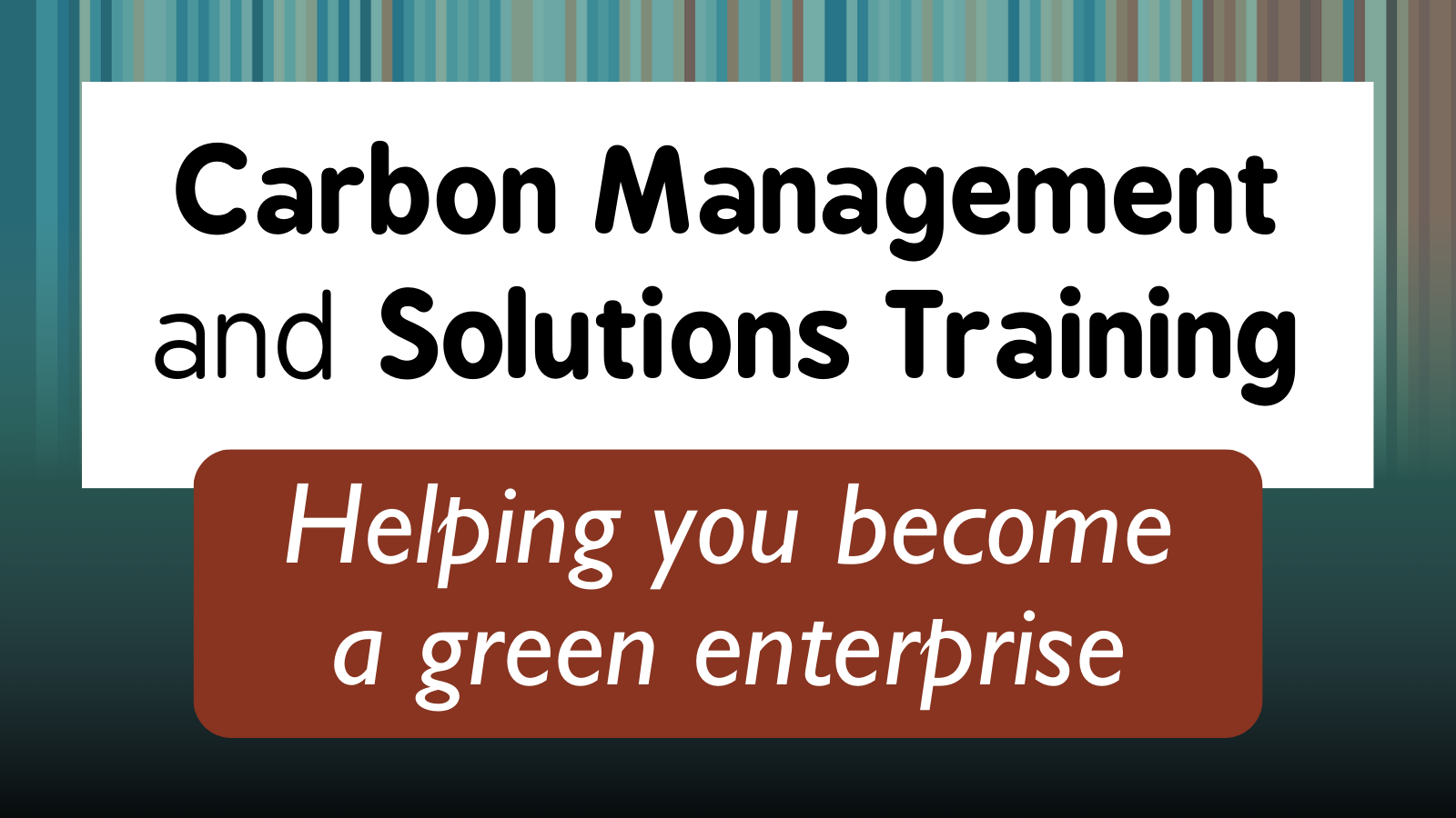Carbon Management and Solutions Training