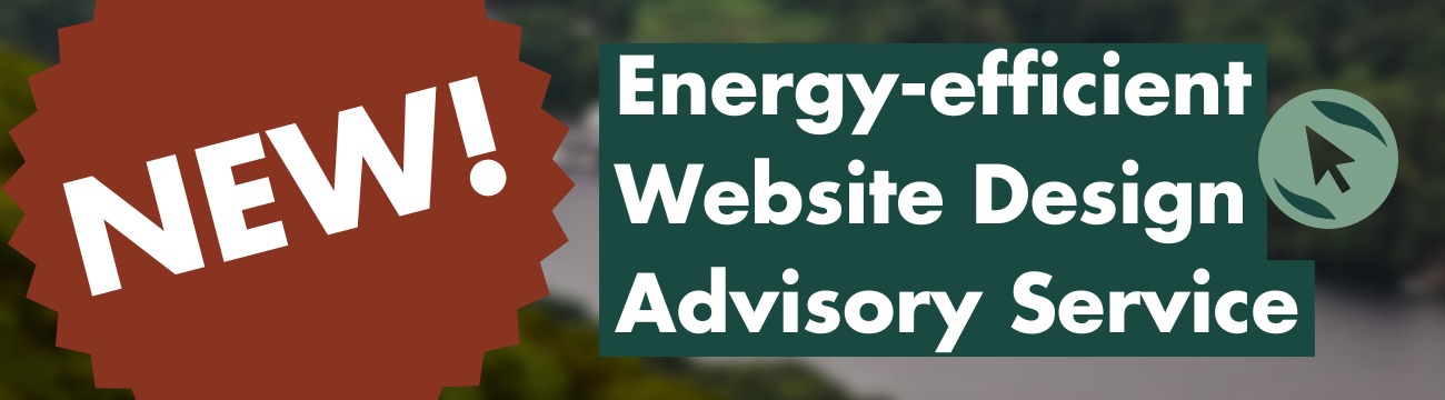 Energy-efficient website design advisory service