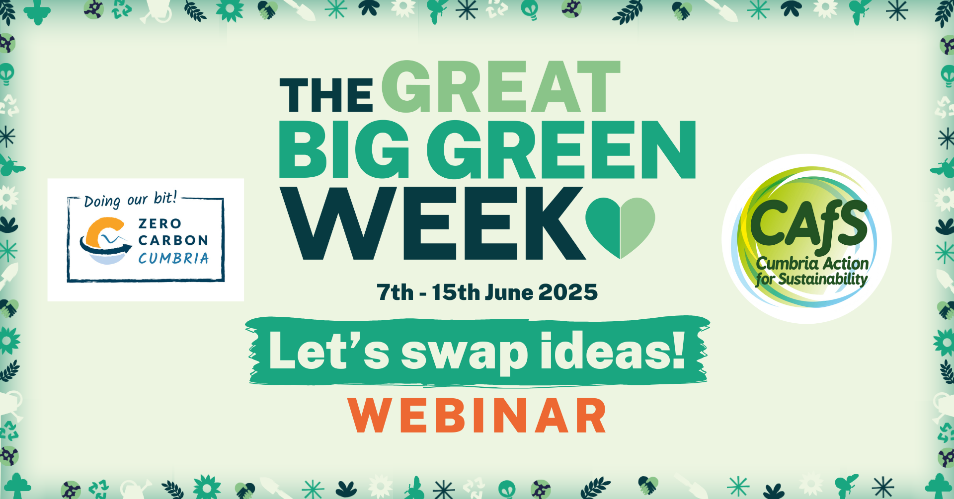 Webinar: Let's swap ideas for Great Big Green Week!